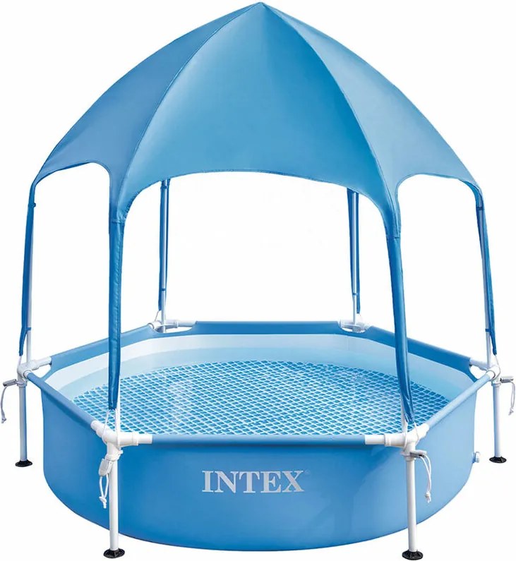 PISCINA CON TELAIO 'CANOPY METAL FRAME' cm 183 x 38 - capac. 700 lt. - INTEX