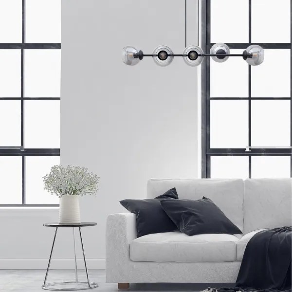 Lampadario a sospensione con filo LATIL 6xE27/60W/230V