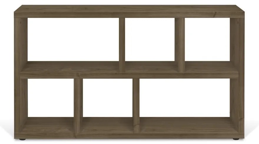 Libreria marrone effetto noce 150x83 cm Berlin - TemaHome