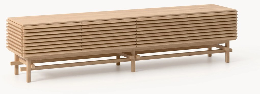 Credenza bassa grande in legno di quercia Pierce