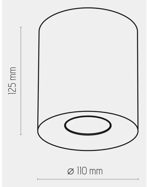 Faretto ORION 1xGU10/10W/230V bianco