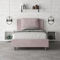 Letto imbottito 1 piazza e mezza 120x210 cm Antea - Contenitore