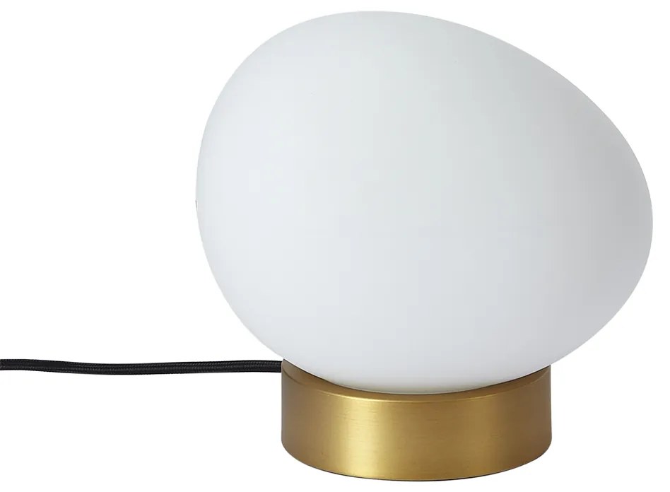Lampada da tavolo di design in ottone con vetro opale - Sally