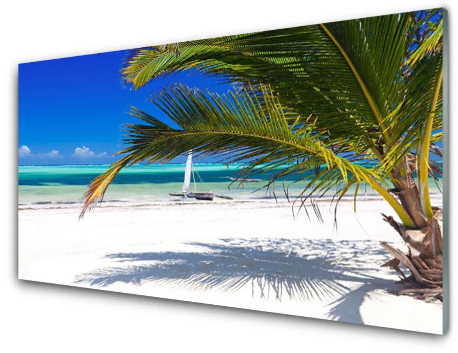 Quadro acrilico Paesaggio della spiaggia di Palma 100x50 cm