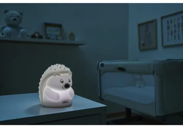 Chicco - Lampada da notte per bambini SWEET LIGHTS riccio