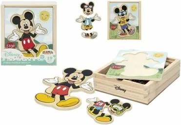 Puzzle di Legno per Bambini Disney Legno (19 pcs)