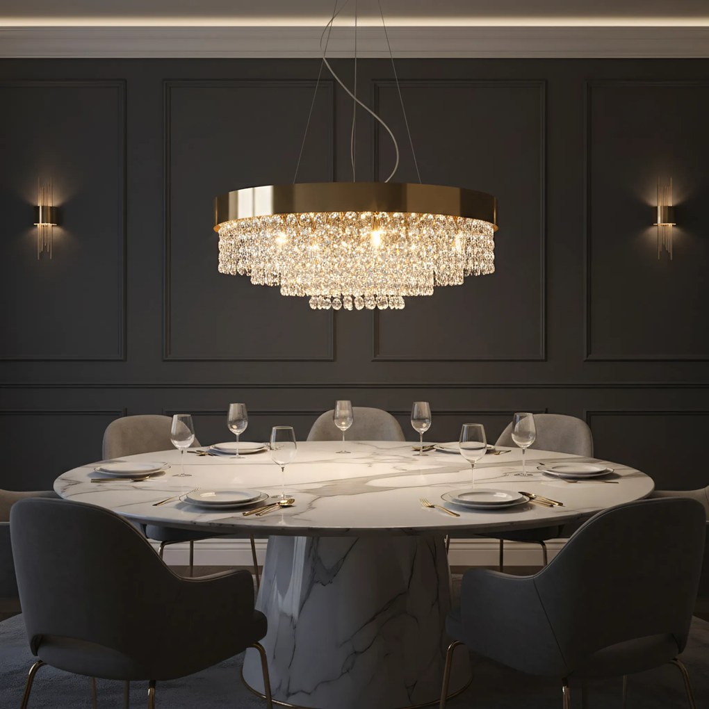 Lampada da soffitto APP1787-16CP 60 cm Gold