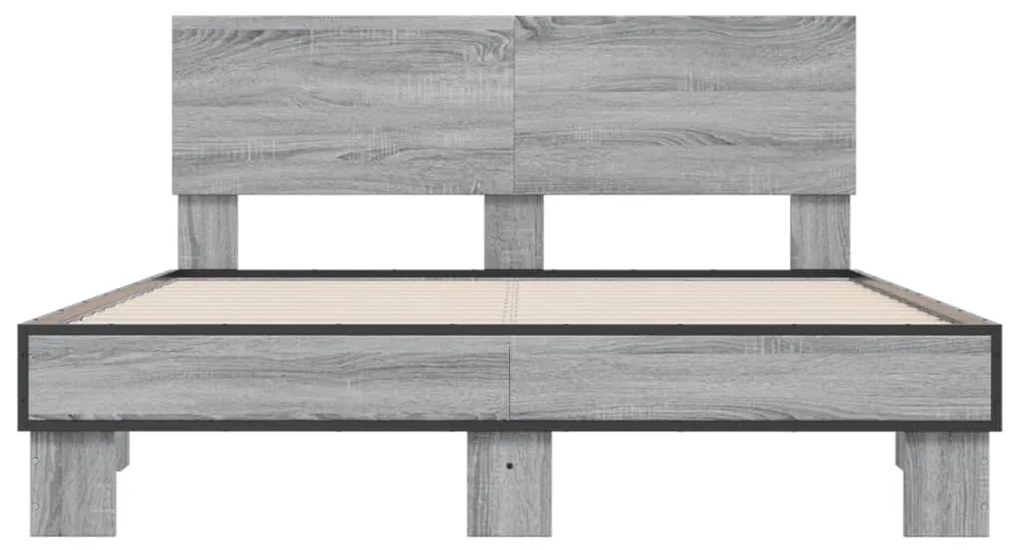 Giroletto grigio sonoma 120x190 cm in legno multistrato metallo