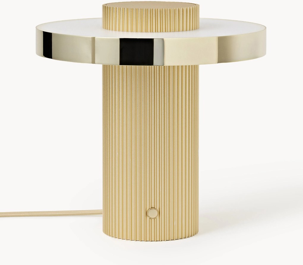 Lampada da tavolo piccola a LED con base millerighe Elna