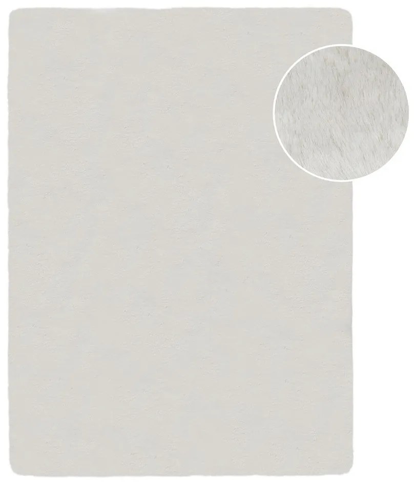 Tappeto in pelliccia sintetica bianca 160x230 cm Ivy Luxury Fur - Flair Rugs
