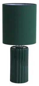 Searchlight EU22353GR - Lampada da tavolo GROOVE 1xE14/60W/230V verde