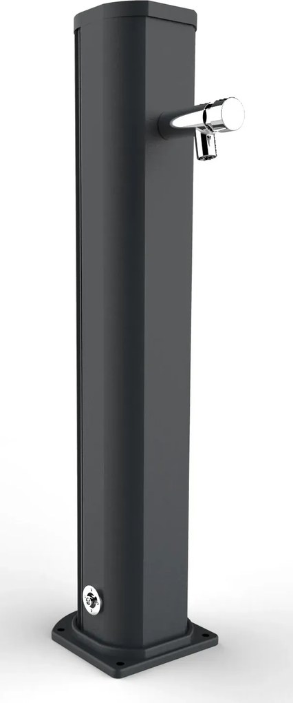 Fontana Lavapiedi da Giardino con Rubinetto Temporizzato Arkema Jolly Grigio Antracite...