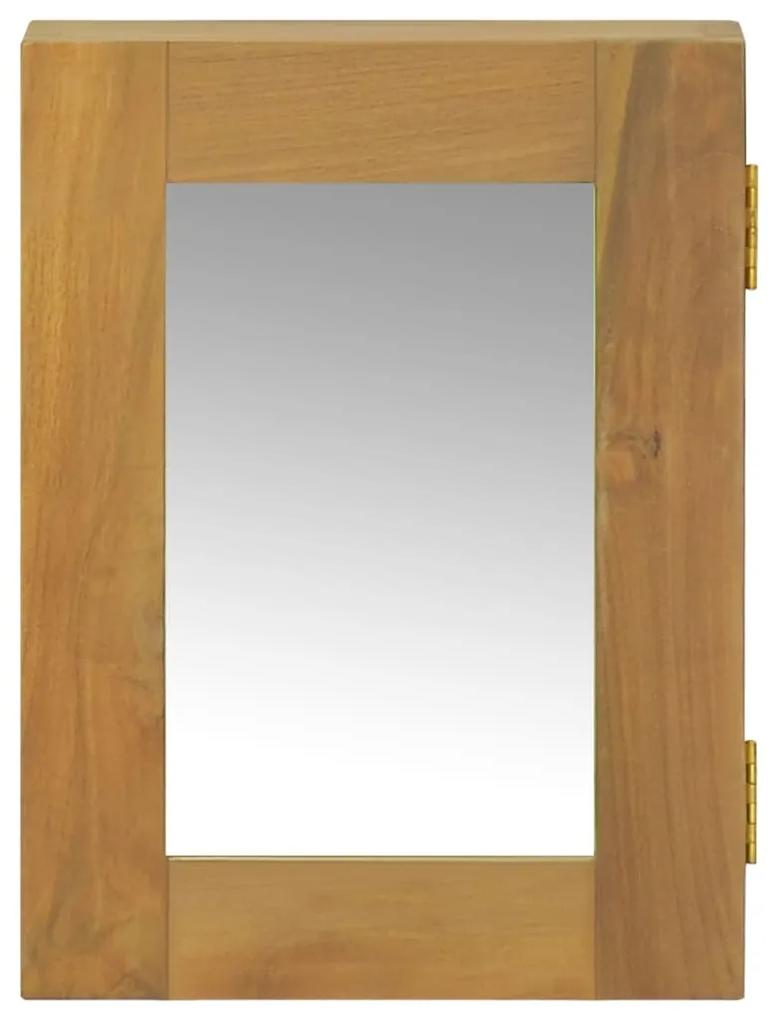 Mobile a specchio 30x10x40 cm in legno massello di teak