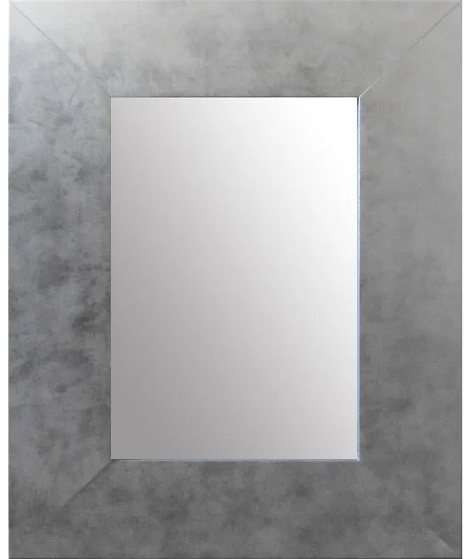 Specchio Okasan rettangolare in legno argento 60 x 90 cm