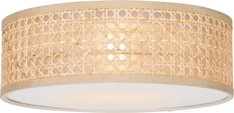 Plafoniera Smart in Rattan 30 cm incl. Wifi A60 - Tromma