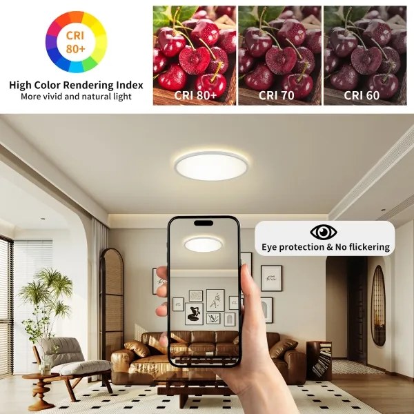 Brilagi - Lampada LED da bagno ULTRA SLIM LED/24W/230V diametro 42 cm bianco IP54