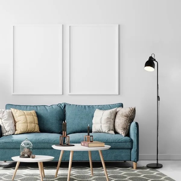 Rabalux 2242 - Lampada da terra FLINT 1xE27/40W/230V nero