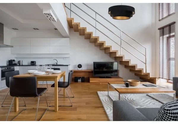 Lampadario su corda TRINITI 1xE27/60W/230V nero/oro