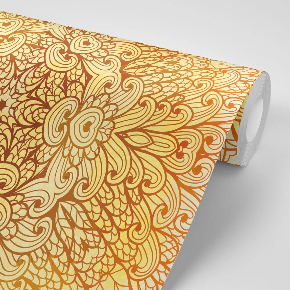 Carta da parati – Mandala etnica dorata