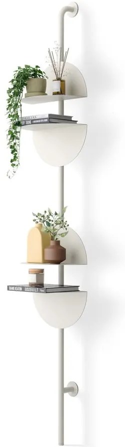 Sistema di scaffalatura componibile bianco opaco in metallo 27x203,5x35 cm Solis – Umbra