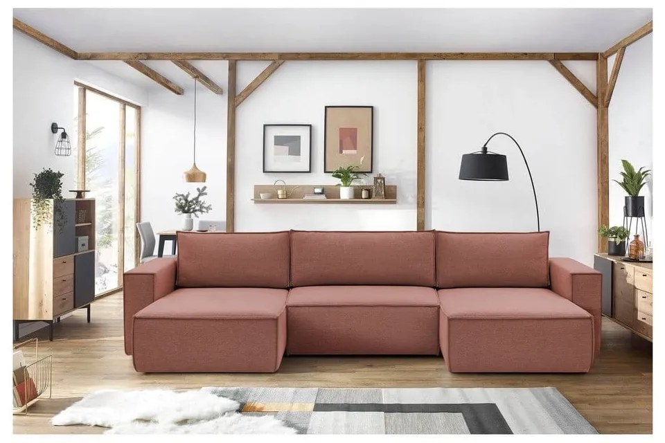 Divano angolare rosa (a U) Nihad structural - Bobochic Paris