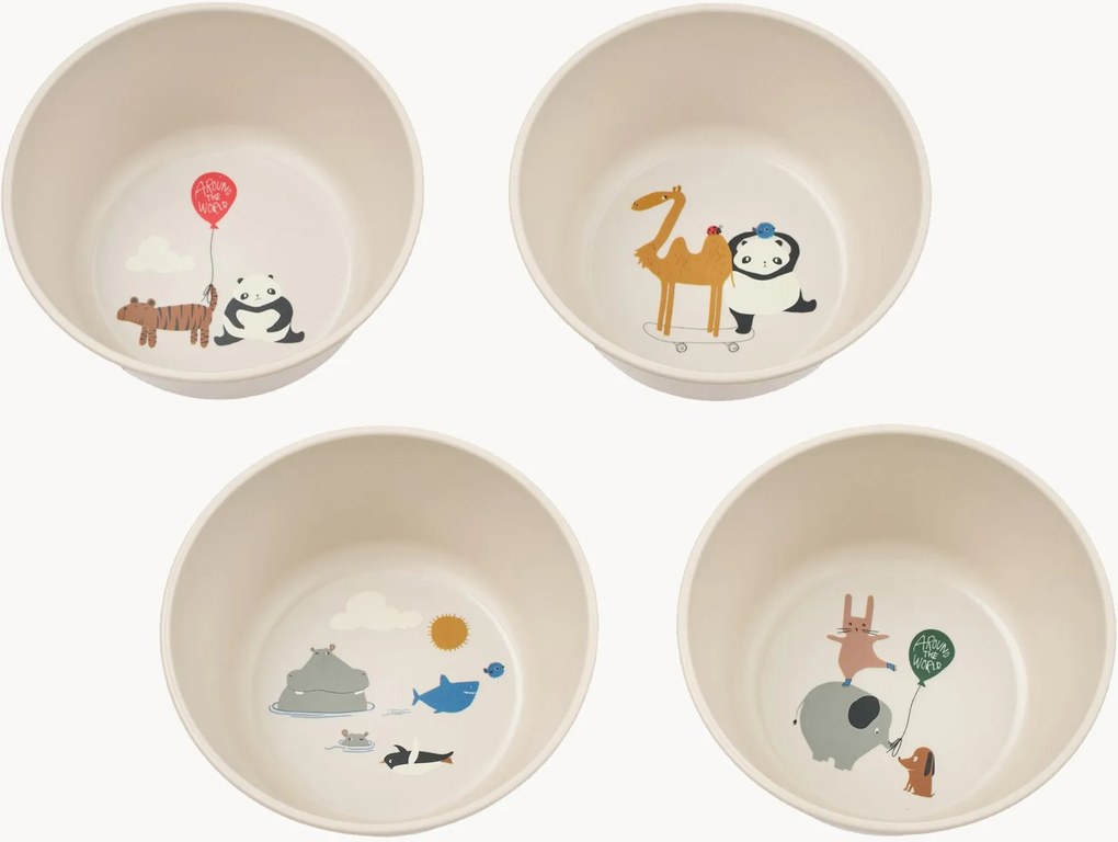 Set di 4 ciotole per bambini Cees