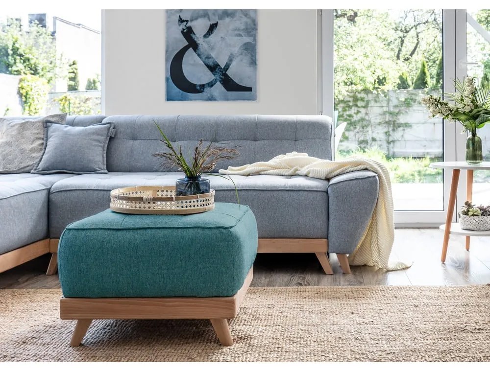 Poggiapiedi turchese Dazzling Daisy - Miuform