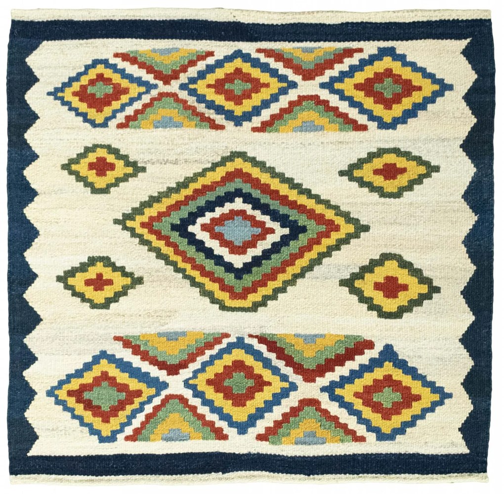 Kilim Tappeto 100 x 100 (Iran) Tessuto A Mano