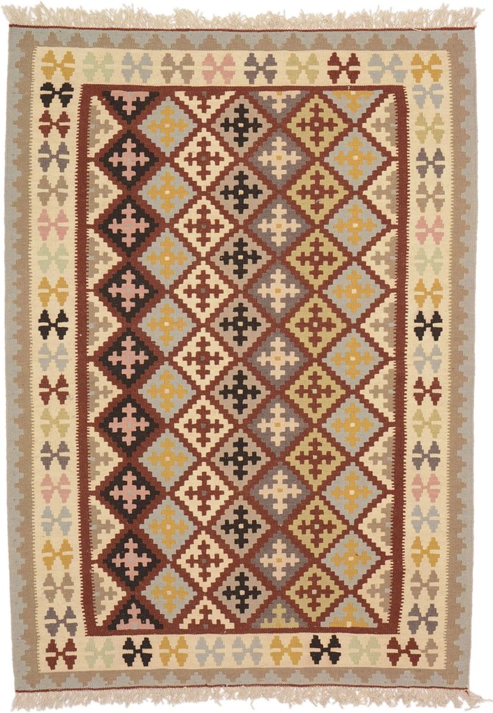 Kilim Tappeto 150x100 (Iran) Tessuto A Mano