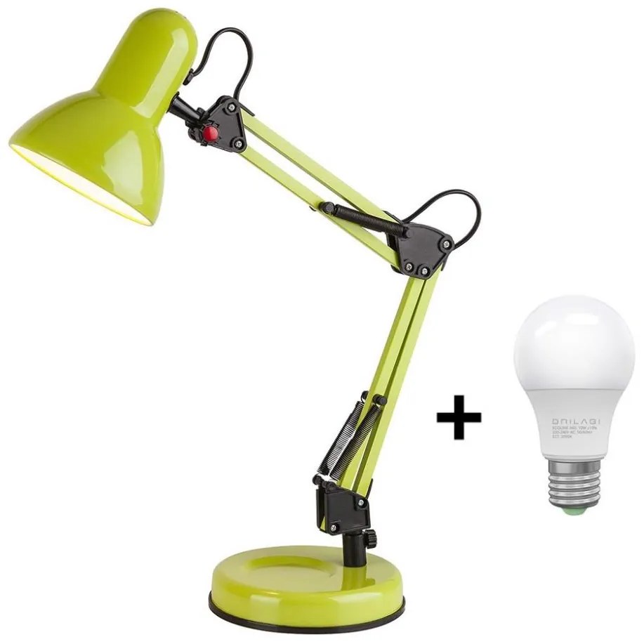 Brilagi - Lampada da tavolo LED ROMERO 1xE27/10W/230V verde