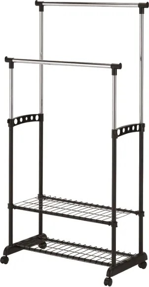Appendiabiti Nova II Bis in plastica e metallo – regolabile 94-168 cm