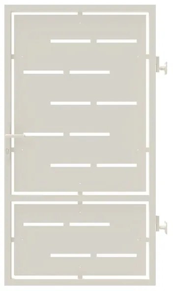 Cancello manuale Privacy in ferro, apertura centrale, L 104.5 x 180 cm, di colore bianco