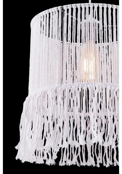 Lampadario su cavo NESS MACRAME 1xE27/40W/230V bianco