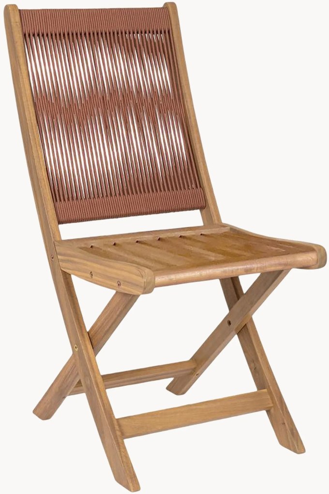 Set di 2 sedie da giardino in legno di acacia Danubio