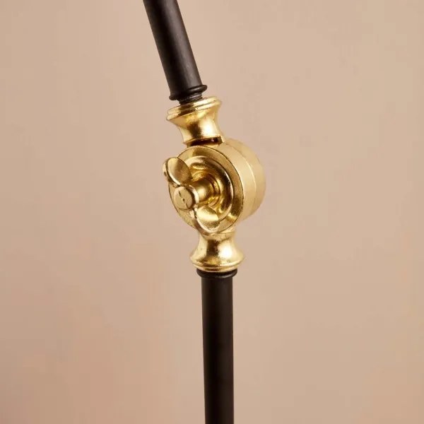 Lampada da terra AYD 1xE27/40W/230V nero/marrone