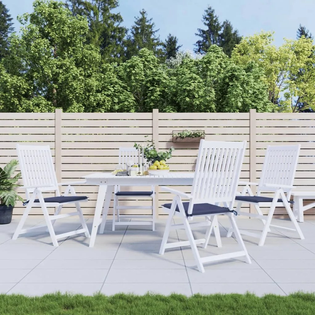 Cuscini Per Pallet 4 Pz Blu Marino 50x50x3 Cm İn Tessuto Oxford /