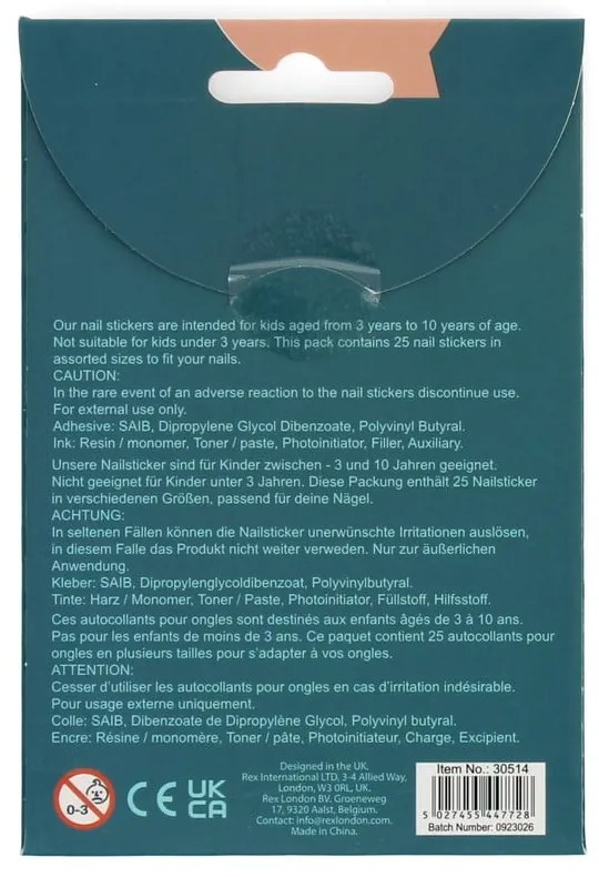 Giocattolo creativo Ladybird – Nail stickers – Rex London