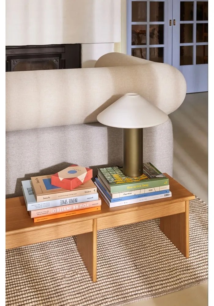 Tavolo TV in rovere naturale 99x30 cm Doppio - Hübsch