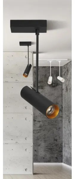 Azzardo AZ3518 - Lampadario a sospensione con supporto rigido LENS 1xGU10/35W/230V