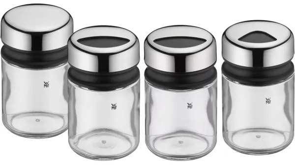 WMF - Set di barattoli per spezie 4pz DEPOT 9,5 cm acciaio inossidabile