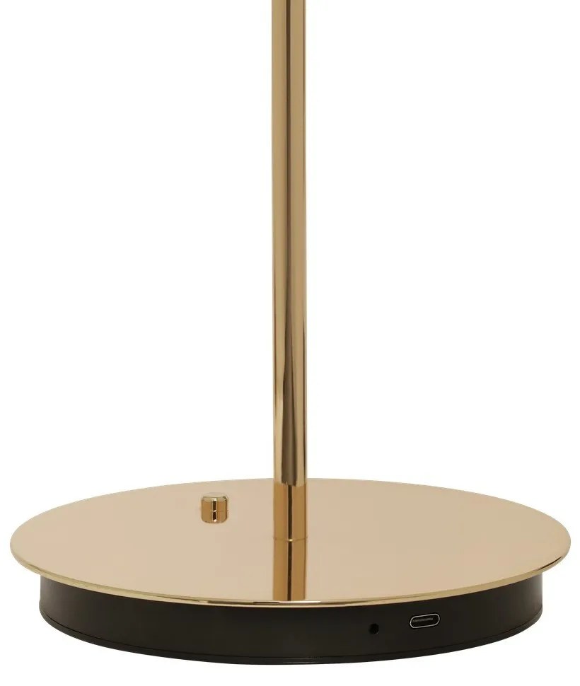 Lampada da tavolo a LED dimmerabile in oro con paralume in metallo (altezza 31 cm) Asteria Move - UMAGE