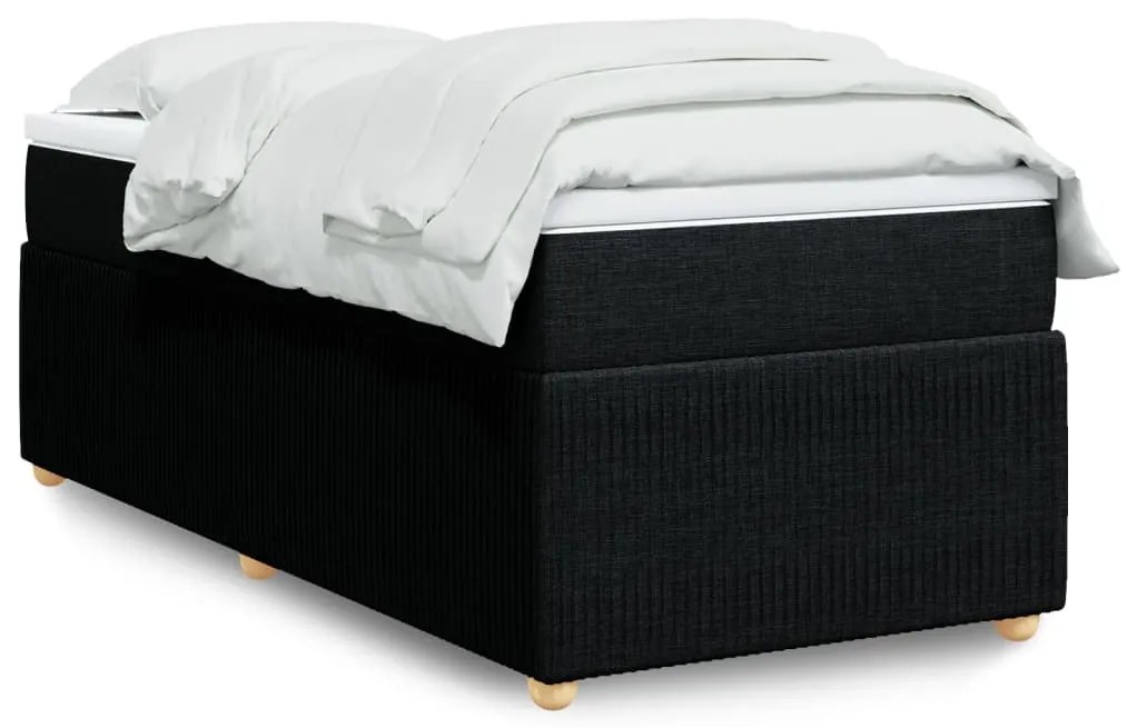 Giroletto A Molle Con Materasso Nero 80x200 Cm İntessuto /