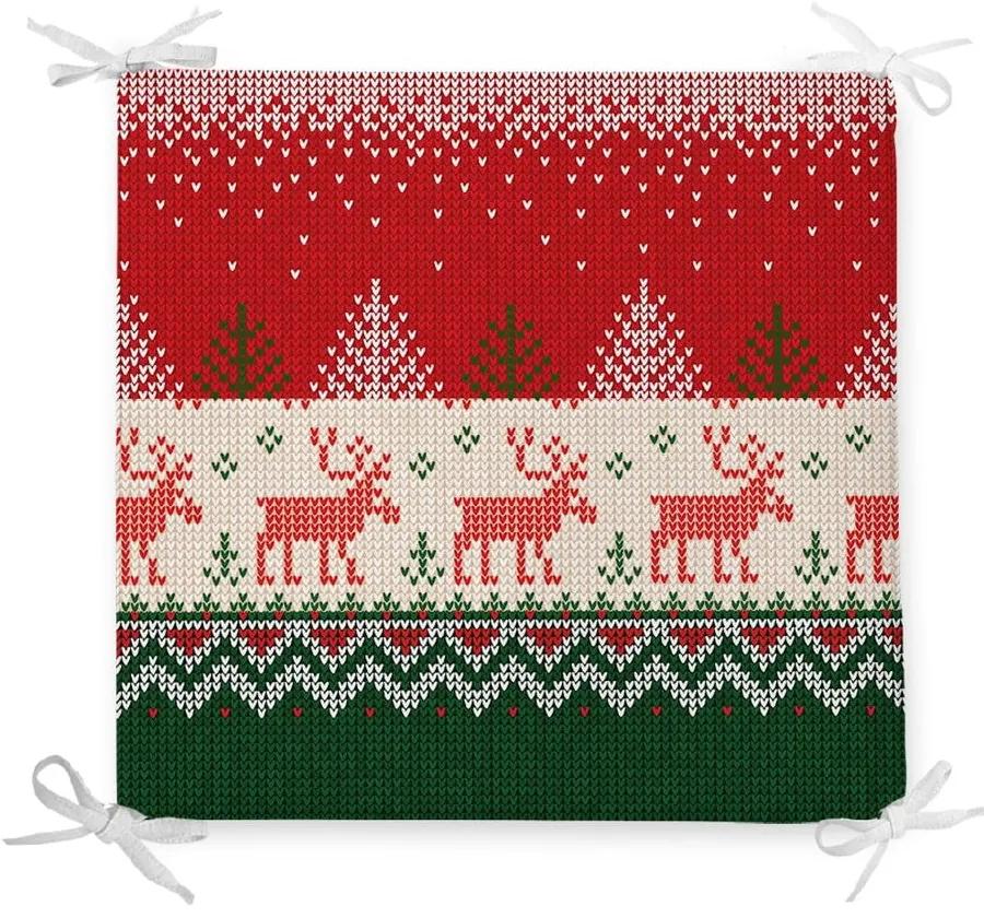 Cuscino di seduta natalizio con cotone Merry Xmas, 42 x 42 cm - Minimalist Cushion Covers