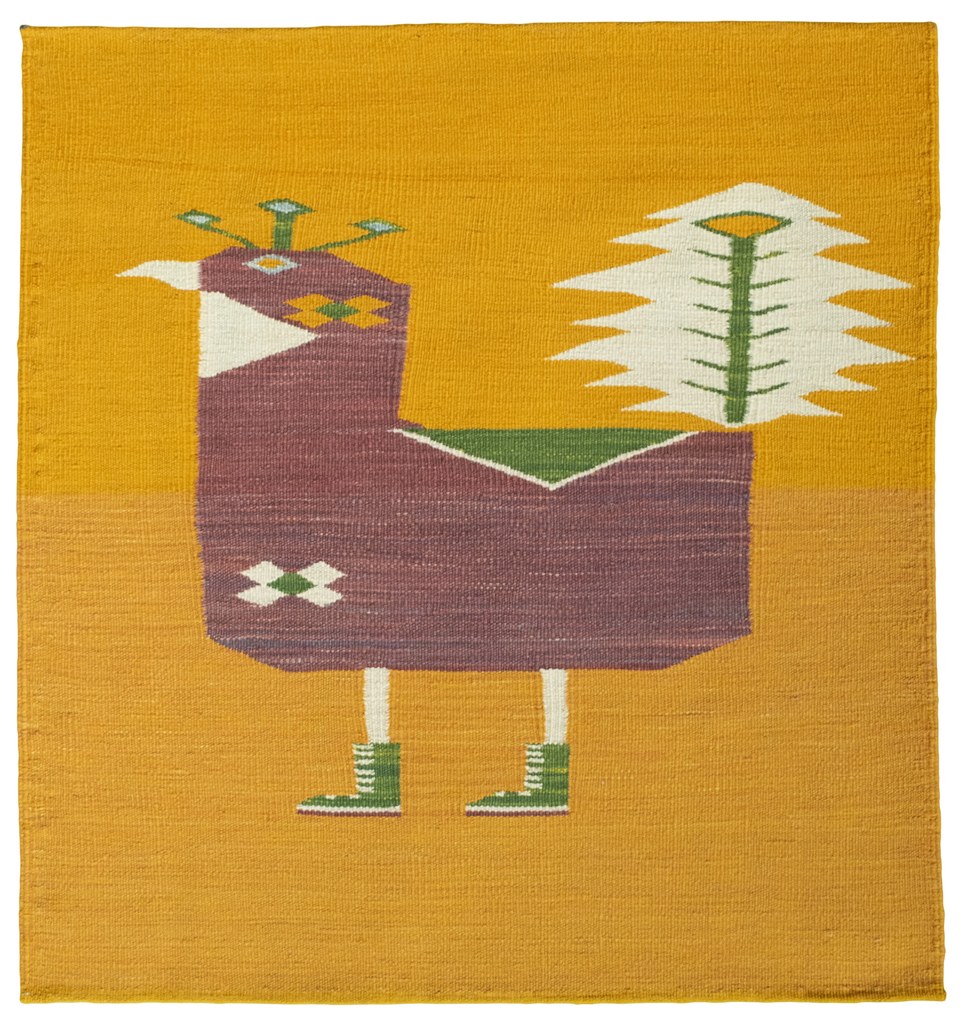 Kilim Tappeto 100x90 (Tacchino) Tessuto A Mano