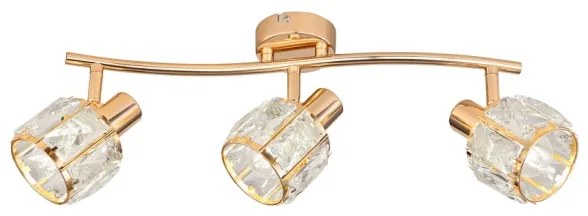 Faretto DUBAI 3xE14/40W/230V Oro rosa