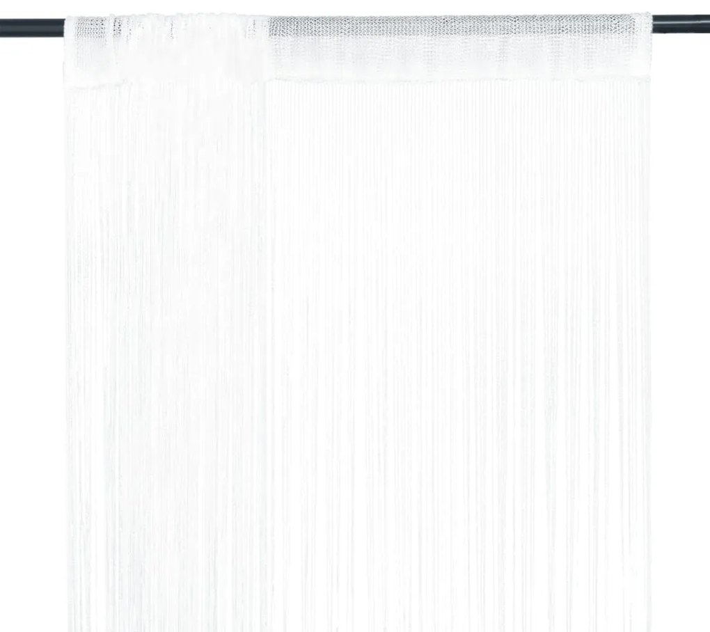 2 Pz Tende A Fili 100x250 Cm Bianche /