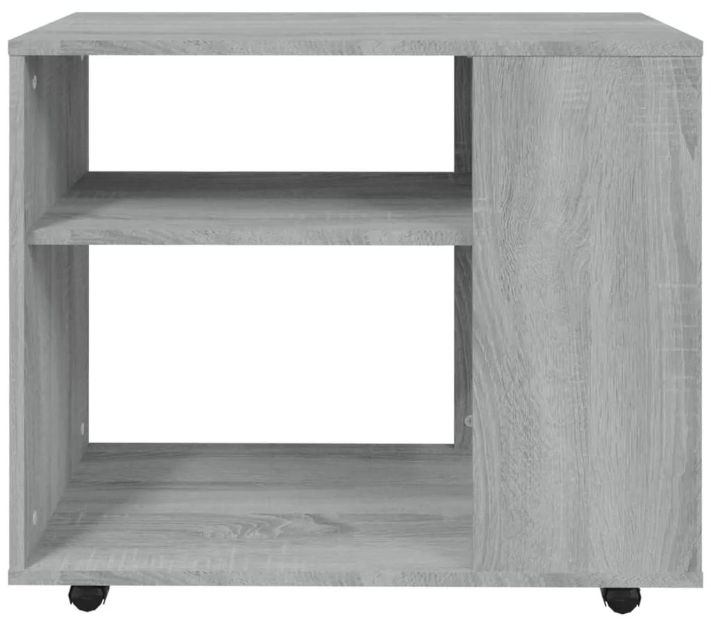 Tavolino da salotto grigio sonoma 70x35x55 cm legno multistrato