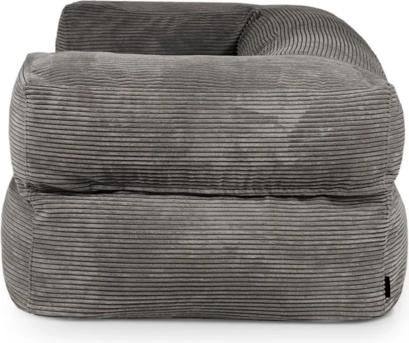 Puof a sacco verde con rivestimento in velluto a coste Sofa MooG – SLOWDOWN