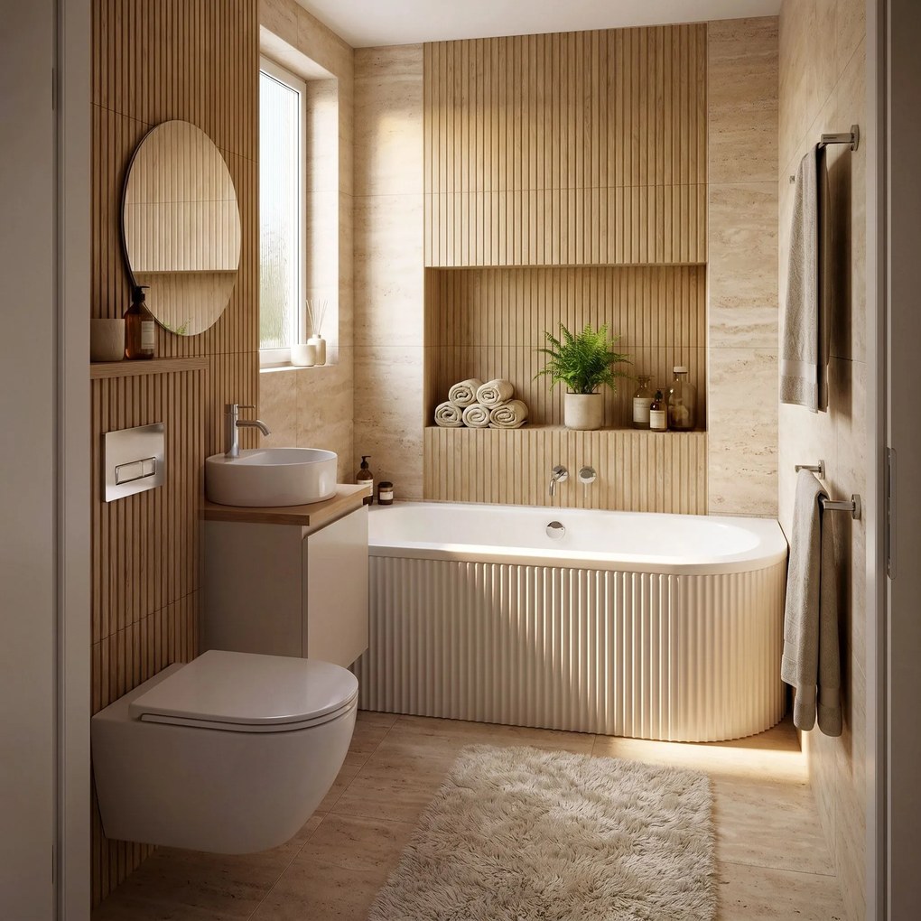 Vasca bagno Rea Orion Stripe Left 150cm