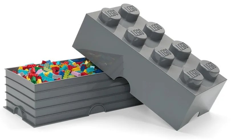 Scatola portaoggetti per bambini grigio scuro Rettangolo - LEGO®